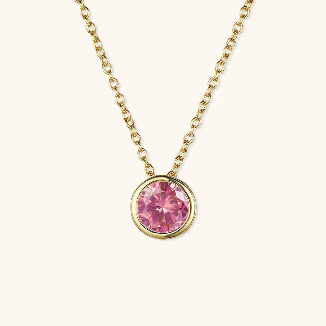 Radiant Gemstone Gold Chain
