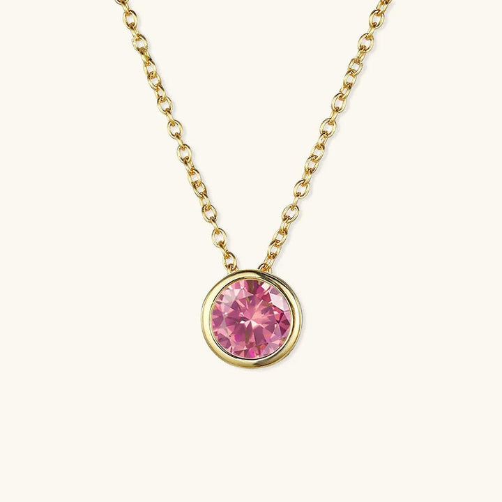 Radiant Gemstone Gold Chain