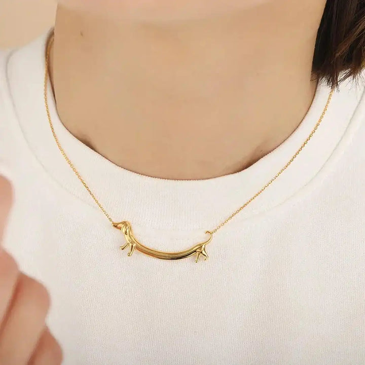 Dachshund Pendant Necklace