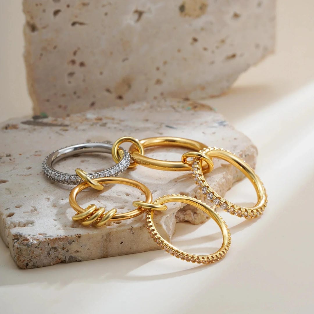 Blaise Stacked Crystals Ring