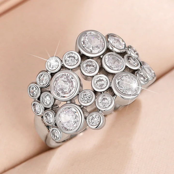 Lavish Round Cubic Zirconia Ring
