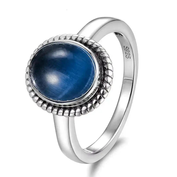 Classic Silver Rope Oval Ring