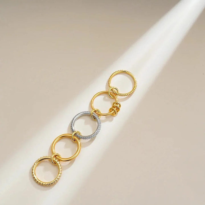 Blaise Stacked Crystals Ring