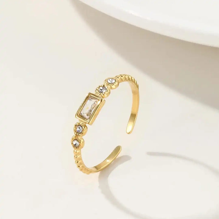 Baguette Station Open Ring
