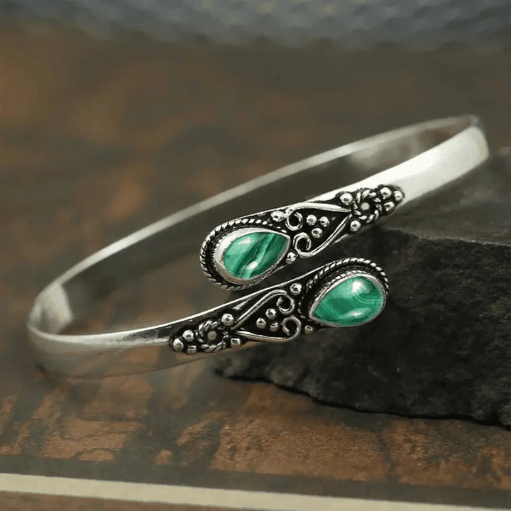 Vintage Bracelet with colourful Gems &amp; Tribal Design