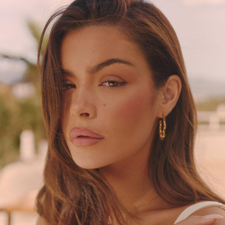 Gold Zephyr Hoop Earrings