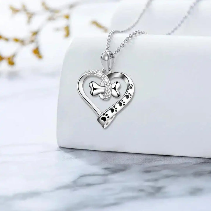 Pet Lover Heart &amp; Bone Jewelry Set
