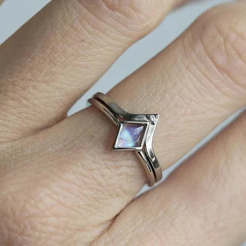 Timeless Chic Rhombic Opal Ring