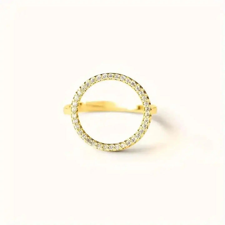 Round Cubic Circle Zirconia Ring