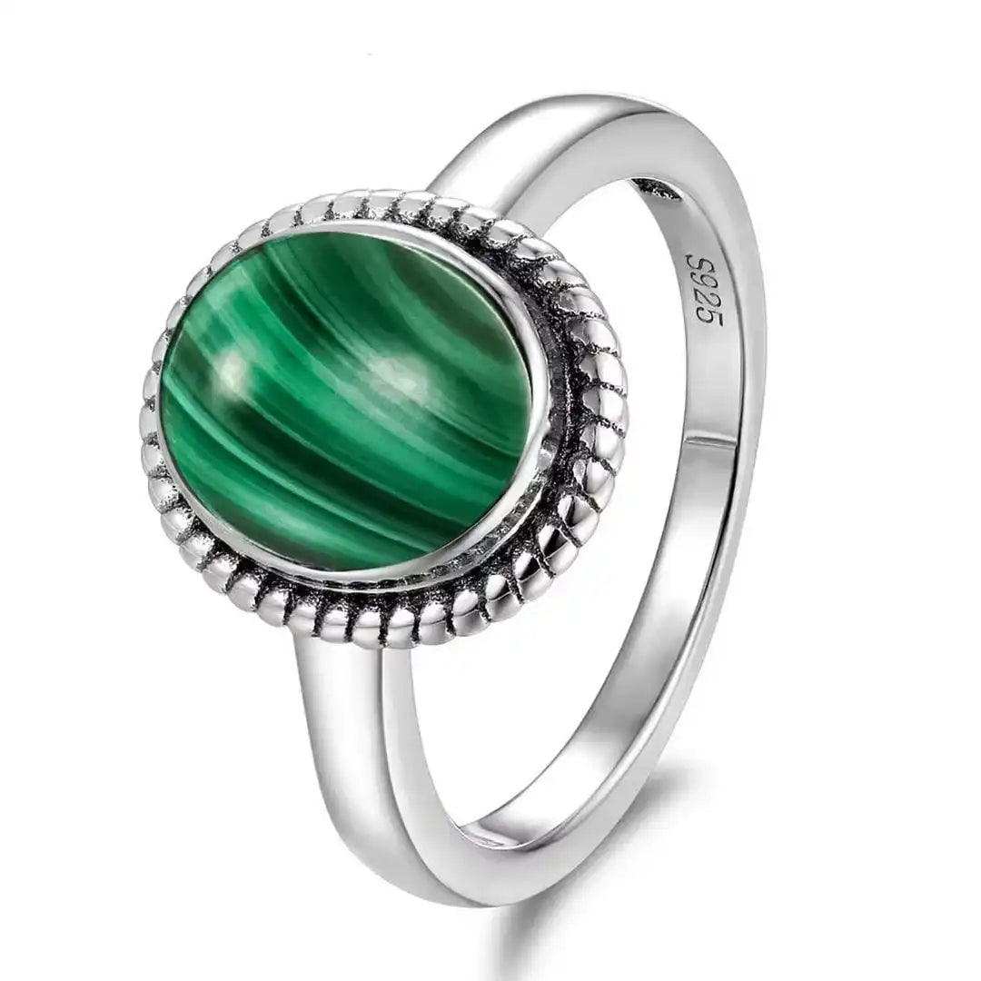 Classic Silver Rope Oval Ring
