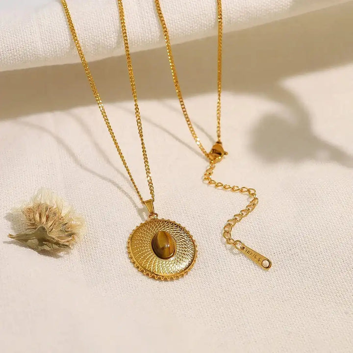 Luxurious Tiger Eye Retro Necklace
