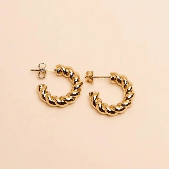 Everyday Rope Twist Hoops
