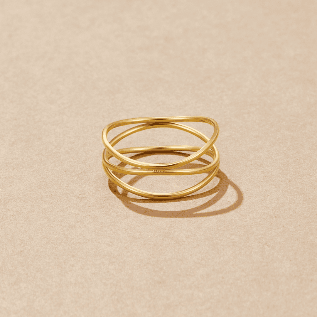 Infinity Loop Gold Ring