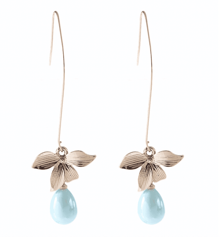 Jade Pearl &amp; Petal Drop Earrings