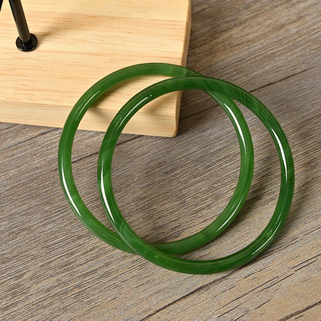 Polished Glass Jingle Bangles