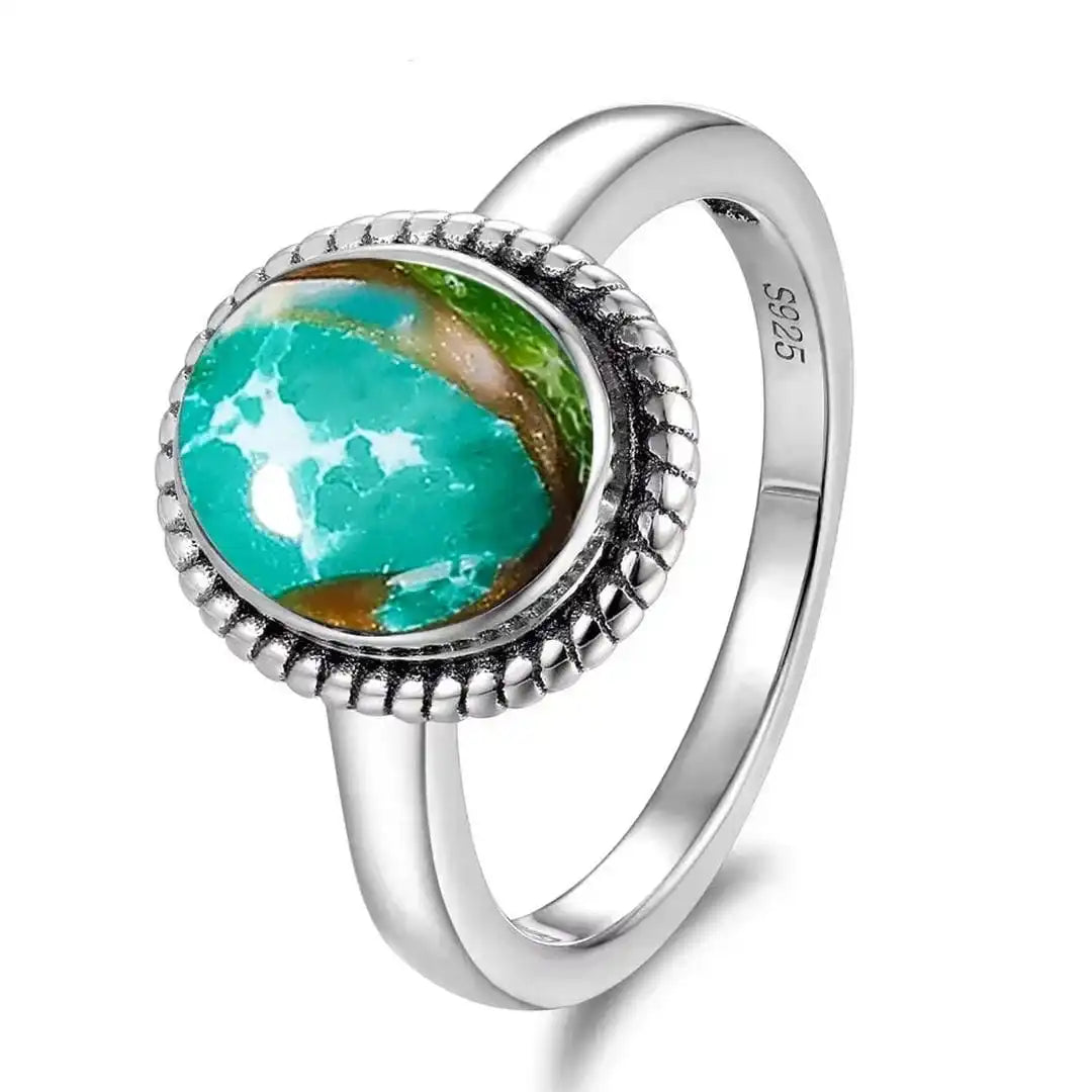 Classic Silver Rope Oval Ring