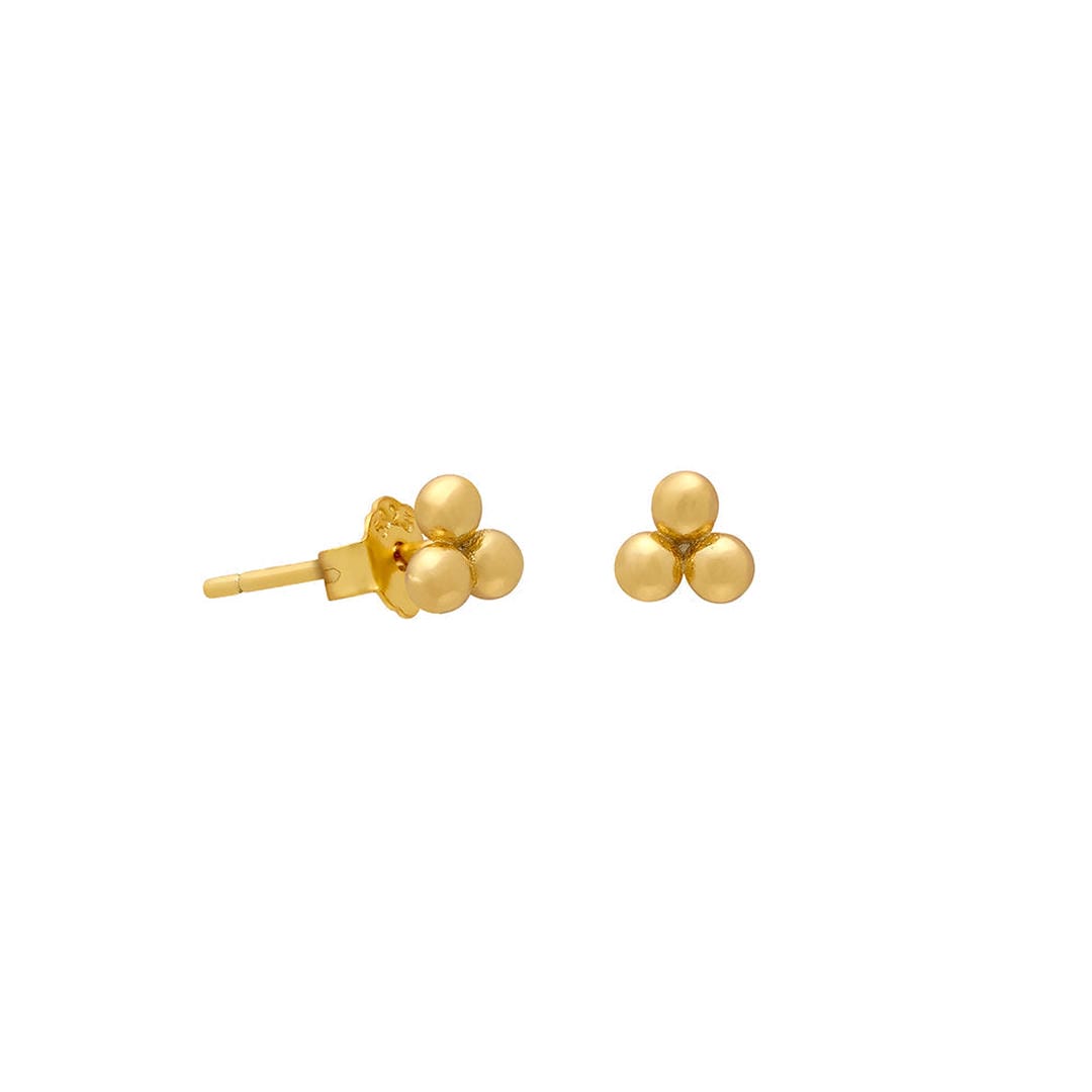 Trio Micro Studs Gold or Silver