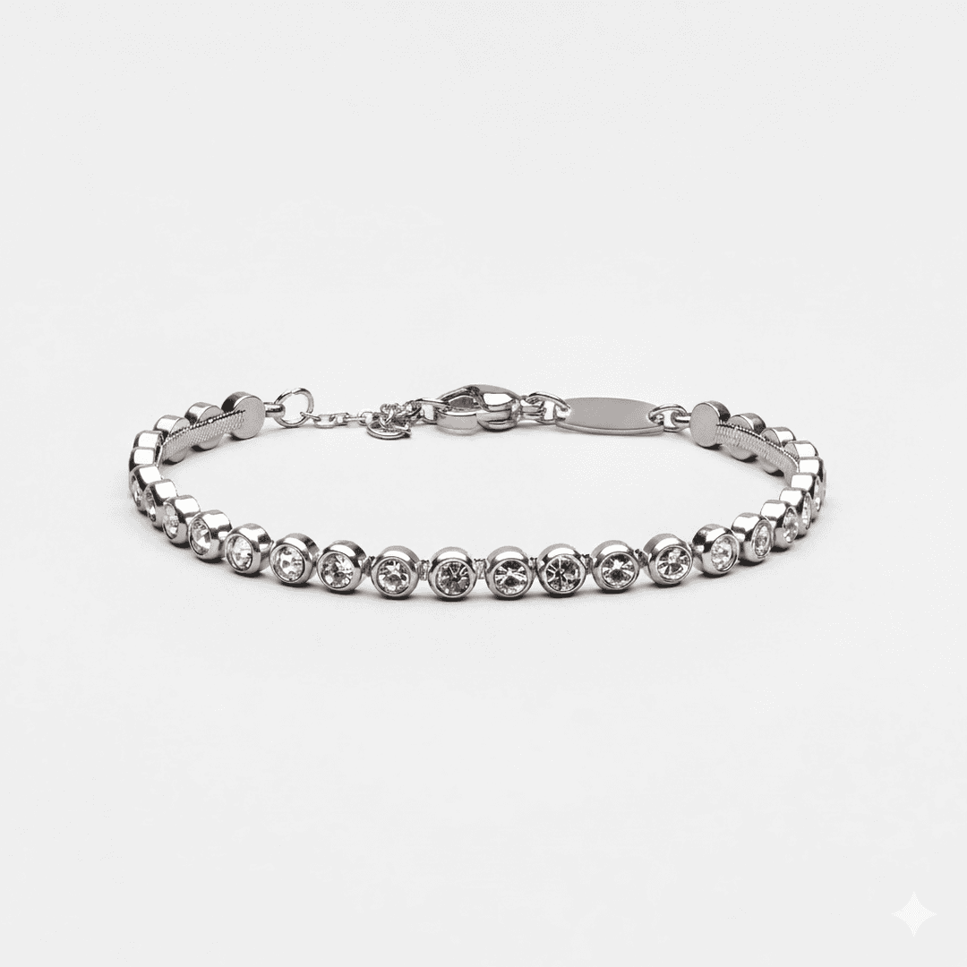 Classic Silver or Gold Tennis Bracelet