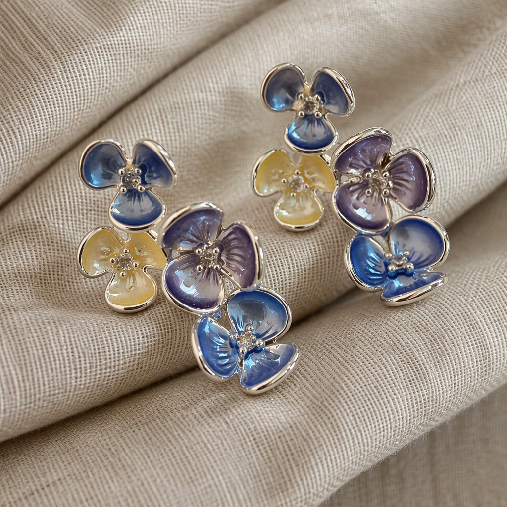 Timeless Crystal Sapphire Earrings