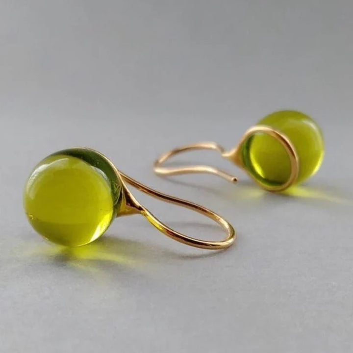 Timeless Green Drop Earrings
