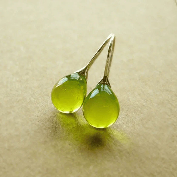 Timeless Green Drop Earrings