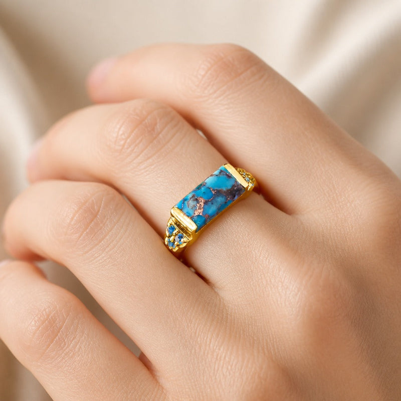 Opulent Turquoise Statement Ring