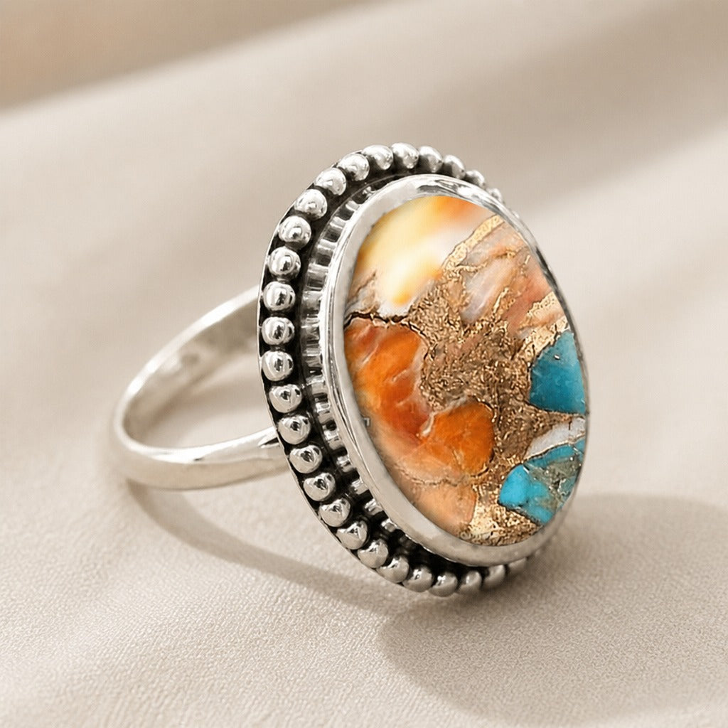 Turquoise Stone Silver Ring