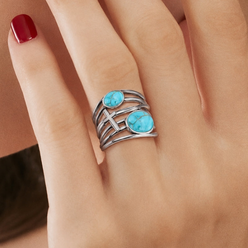 Opulent Turquoise Wide Ring
