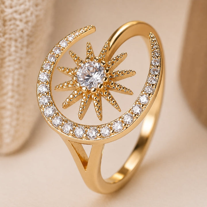 Timeless Moon Sun Ring