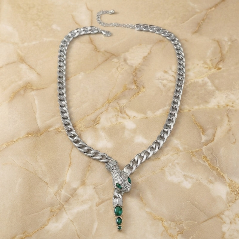 Lavish Snake Gold Necklace