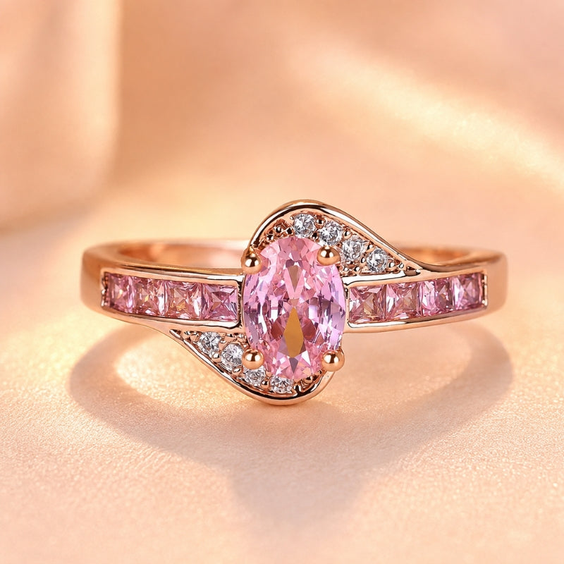 Majestic Pink Zirconia Ring