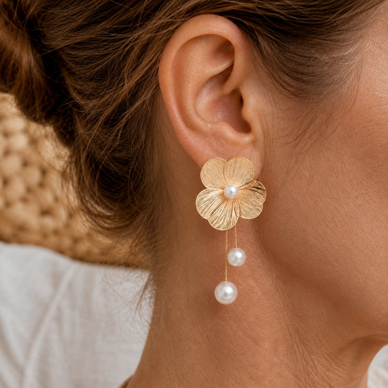 Ethereal Ginkgo Leaf Earrings