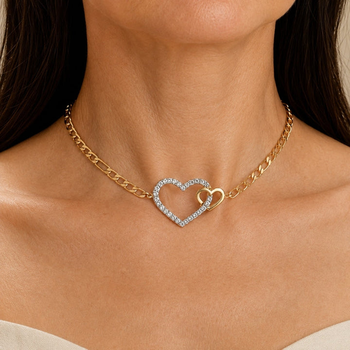 Prestigious Double Heart Necklace