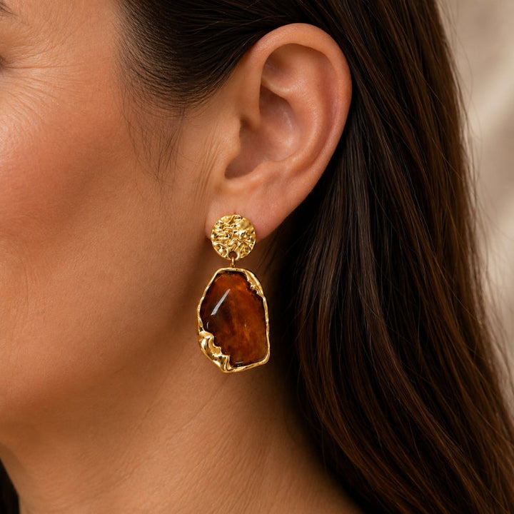 Ethereal Resin Drop Earrings