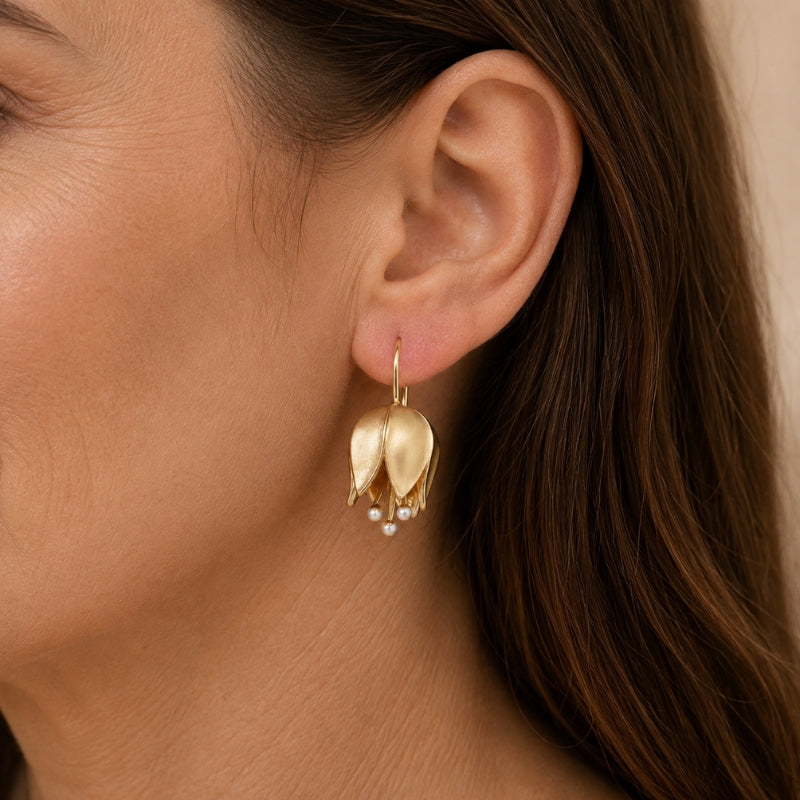 Luxe Bud Pendant Earrings