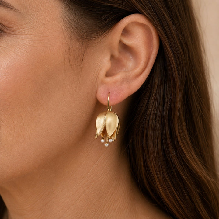Luxe Bud Pendant Earrings
