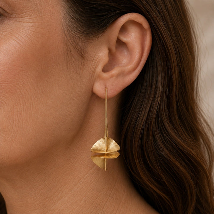 Prestigious Rotating Alloy Earrings