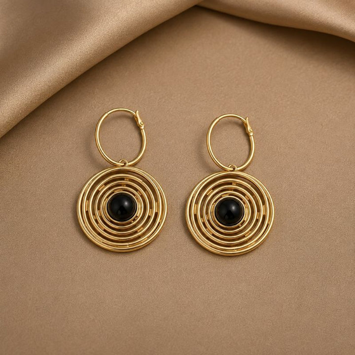 Timeless Spiral Circle Earrings
