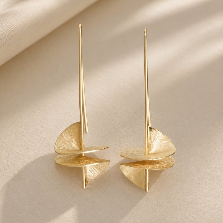 Prestigious Rotating Alloy Earrings