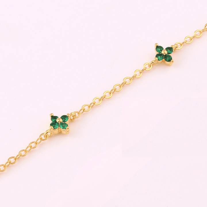 Emerald Spark Charm Necklace