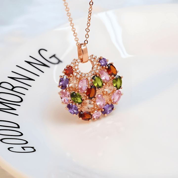 Radiant Gem Charm Necklace