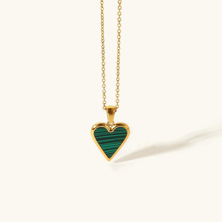 Gleaming Heart Pendant Necklace