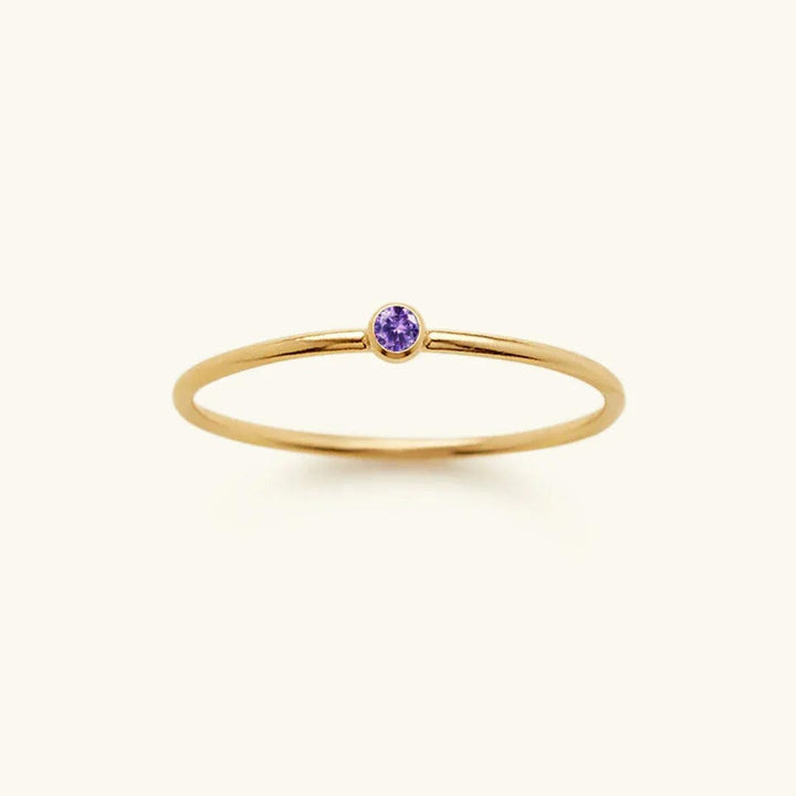 Precious Gemstone Stacker Ring