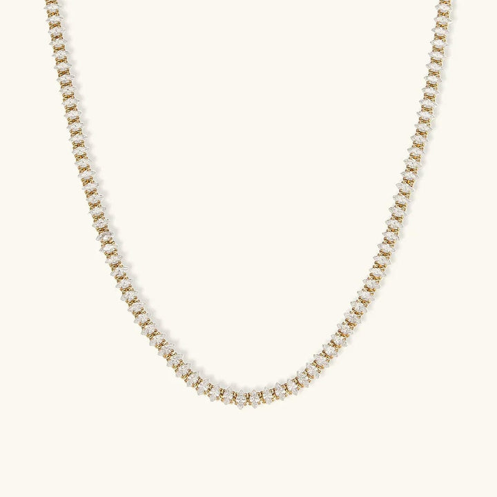 Wisteria Crystal Tennis Necklace