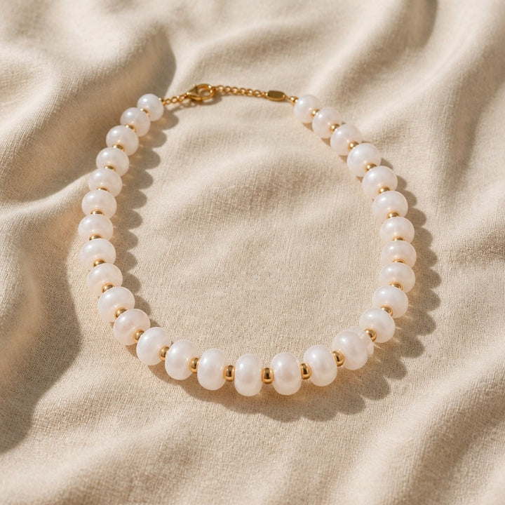 Bohemian Frosted Glass Bead Necklace