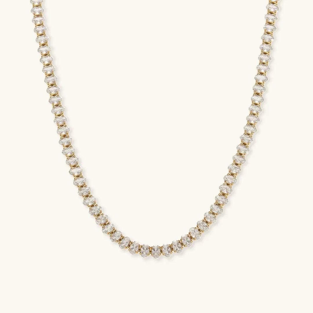 Wisteria Crystal Tennis Necklace
