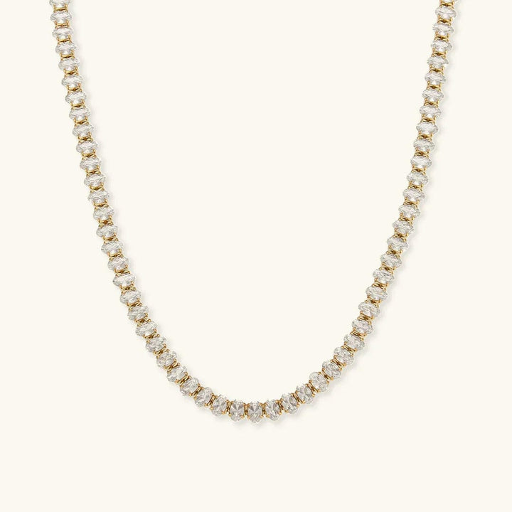 Wisteria Crystal Tennis Necklace