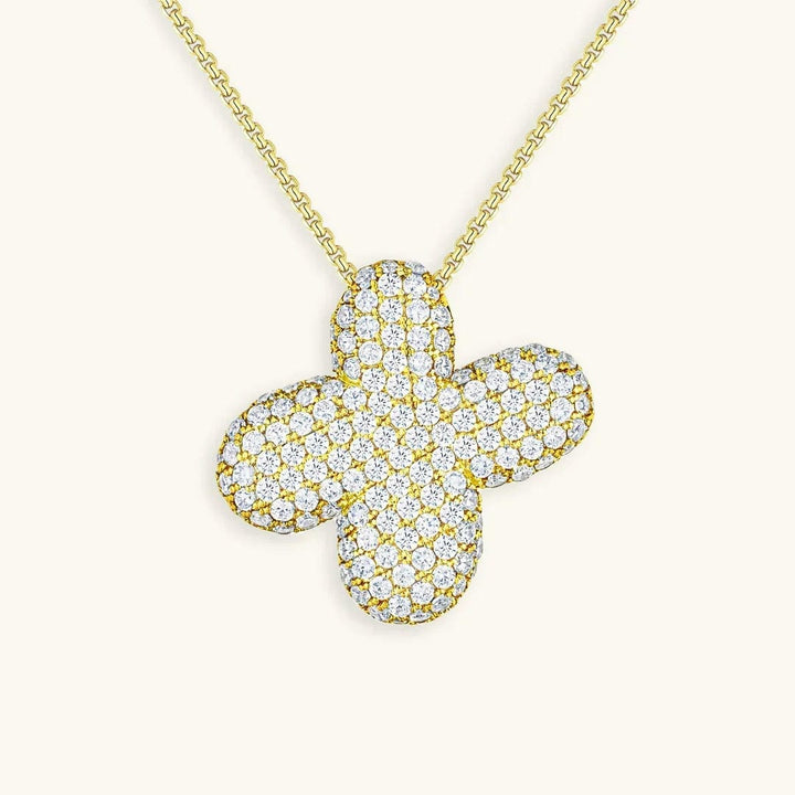 Bubble Initial Crystals Necklace