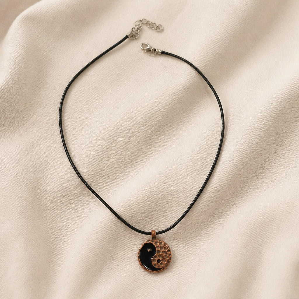 Yin Yang Charm Pendant Necklace