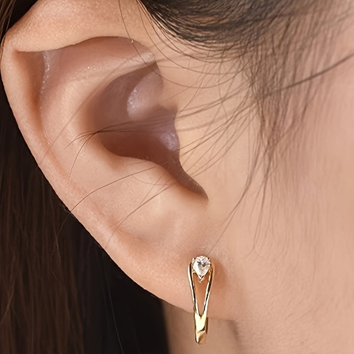 Radiant Zirconia Timeless Earrings